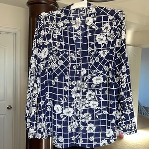 Blue & White Express Dress Shirt